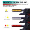 Motorcycle LED Turn Signals Directional Indicators Flashing Rear Tail Brake Flasher Light Stop Signal Lights Motorcycle DRL Lamp