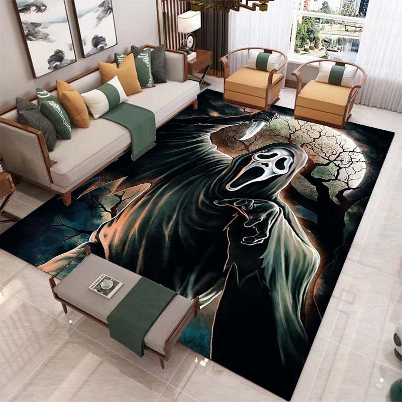 Horror Halloween Carpet for Living Room Home Decoration Sofa Coffee Table Area Rugs Mat Bathroom Non-slip Floor Mat