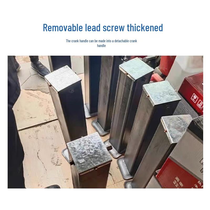 Handvevad trailerstödjack