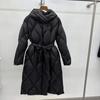 Womens Winter Hooded Oversized Mid-Length Puffer Coat Slim Fit Warm Duck Down Jacket