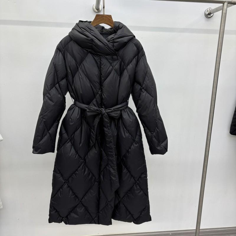 Womens Winter Hooded Oversized Mid-Length Puffer Coat Slim Fit Warm Duck Down Jacket