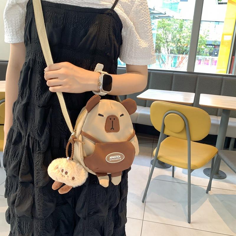 Torebka dziecięca damska torba typu crossbody torba na ramię z kreskówkowym misiem