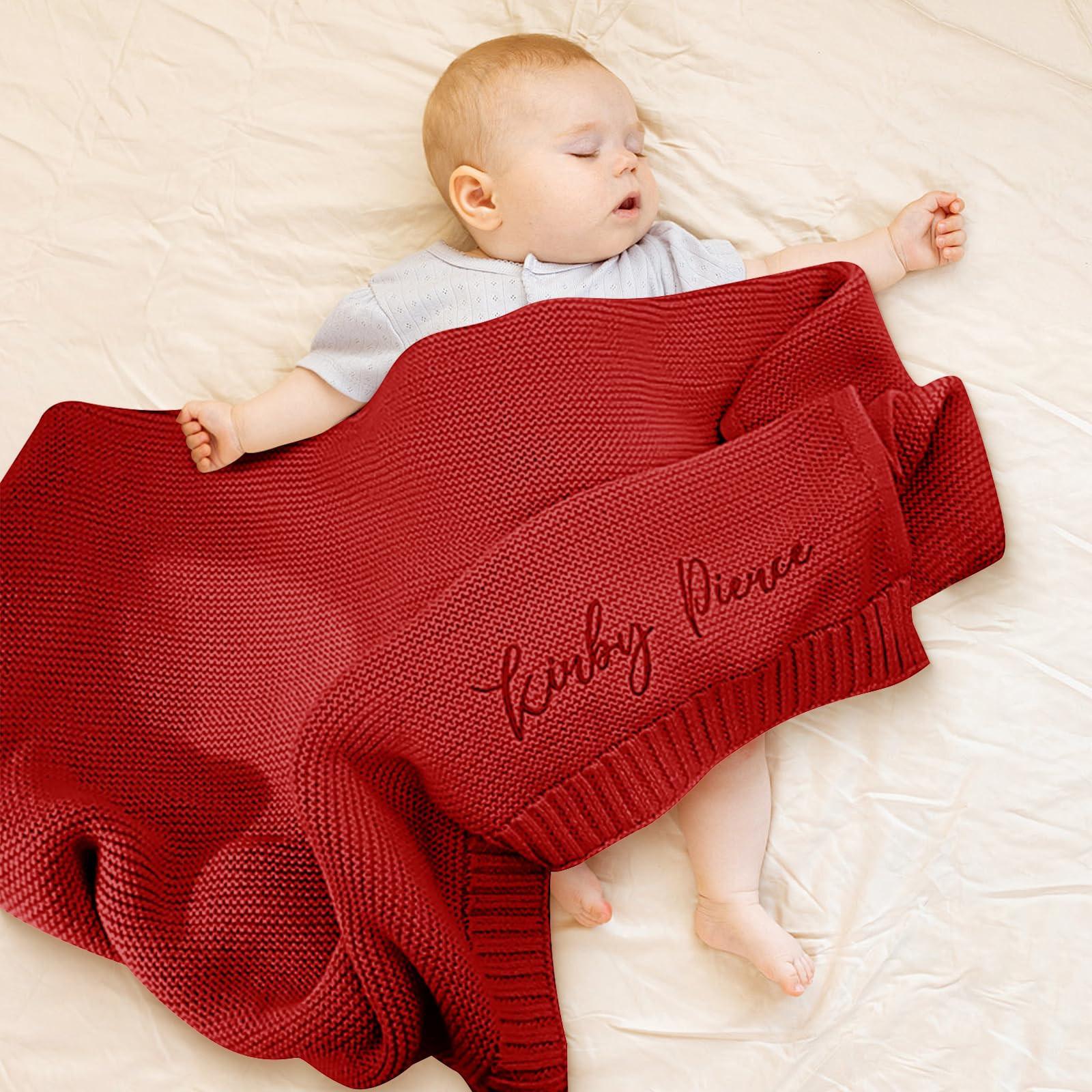 

Индивидуальное одеяло - вязаное хлопковое одеяло Cover Hug One Size красный