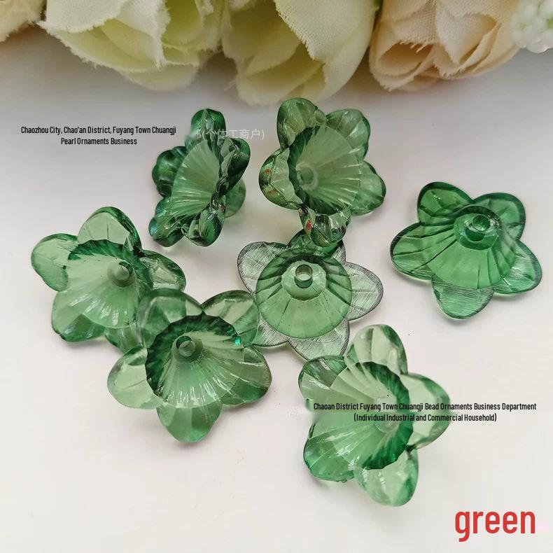 

DIY Handmade 18MM Transparent Acrylic Plum Blossom Beads – Floral Jewelry, Shoe Flowers, Wedding Accessories, Lights Décor 18MM [Approx. 1050 pcs]