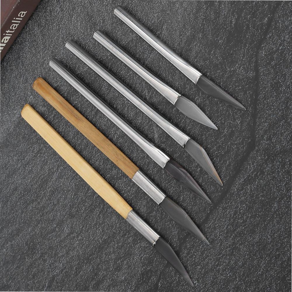 6 Pezzi Strumenti per Lucidatura in Agata Dimensioni Diverse Strumenti per Intaglio Strumenti per Gioielli Lucidatura Superficiale