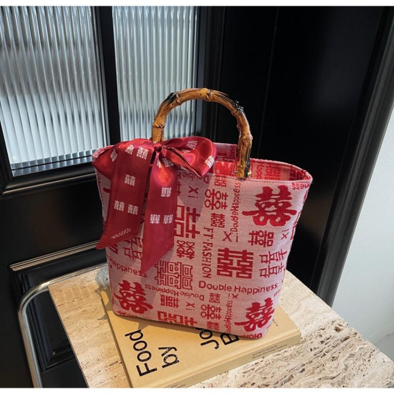 Wedding bag Large-capacity bag Women can usually use red envelopes to carry red wedding special women's bags Bridal bags