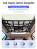 Car Roof Storage Mesh Pocket with Cross Direct Buckle - Dual Use Net for Car Roof Storage