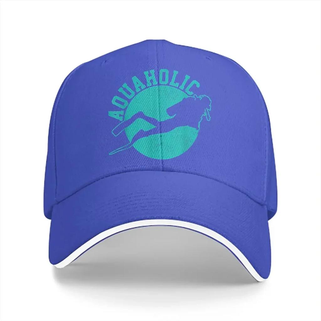 Scuba Diving Aquaholic Funny Scuba Diver Baseball Cap Unisex Hats Women Visor Protection Snapback Diving Dive Caps