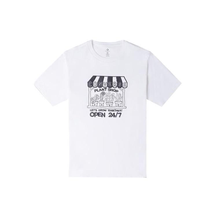 Converse Grow Together Plant Shop T-shirt Asia Sizing  White  Men s 10025851-A02 S