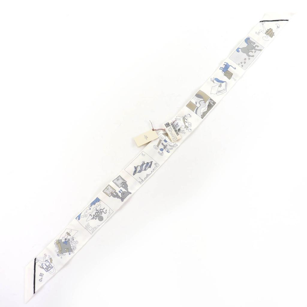 Pristine HERMES scarf A Vos Crayons Come on, get out your colored pencils silk Used