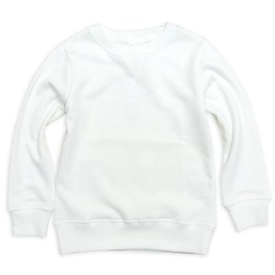 Ashberry Plain White Plain Black Fits Gym Size 130cm Kids' Sweatshirt, Sweatshirt, Lightweight, 100cm-160cm, Loungewear, Wear, White, (522300)