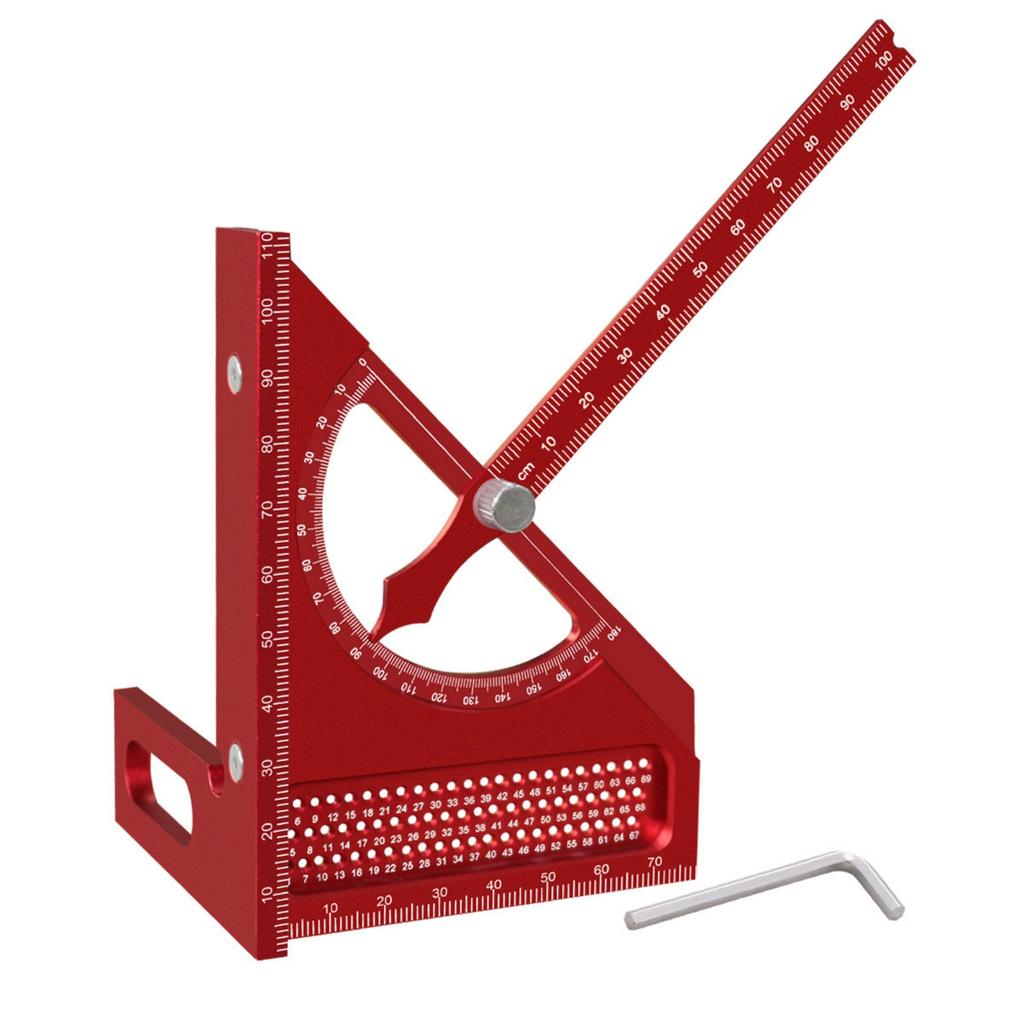 Multifunctional Adjustable Carpentry Square Protractor Tool For Accurate Woodworking Marking And Layout Tasks