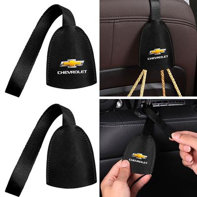Leather Car Seat Back Hooks Portable Hanging Bag Rack For Colorado Cruze Captiva Malibu Trax Aveo Camaro Sonic Tahoe Impala Equinox Suburban