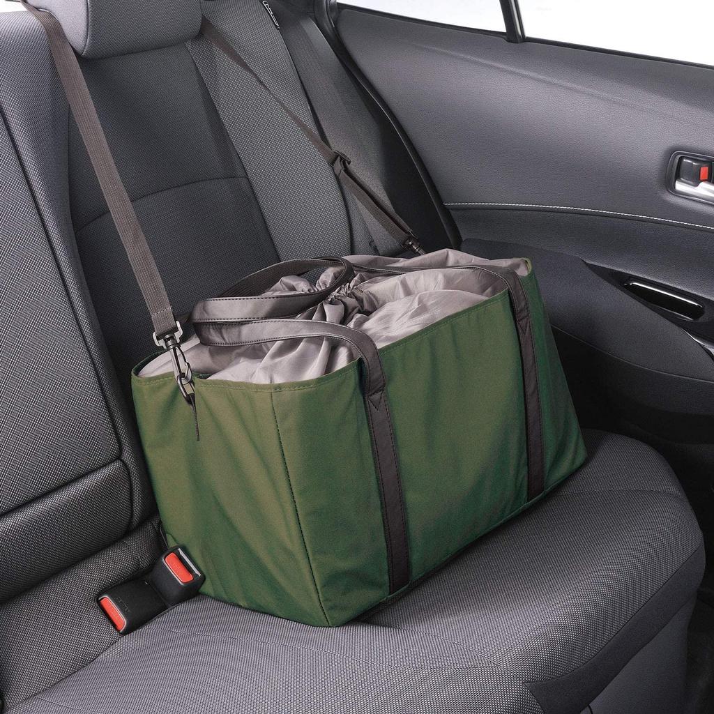 CARMATE Einkaufs-Wärme- und Kälteisolier-Aluminiumblech mit isoliertem ISOFIX Olive DZ546 Korb-Größe Material, Kompatibel, Grün,