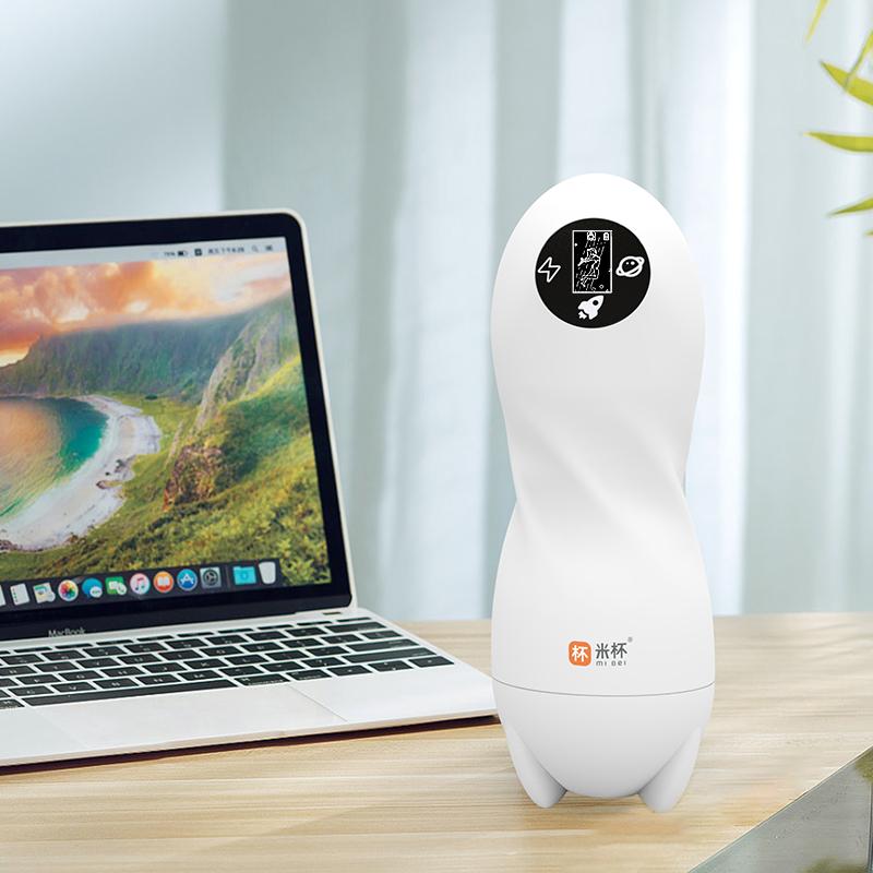 Masturbátor pro muže Automatické sání Foukání Hračka Elektrický Orální Masturbace Vibrátor Umělá Vagina Letecký Pohárek Sexuální Hračka