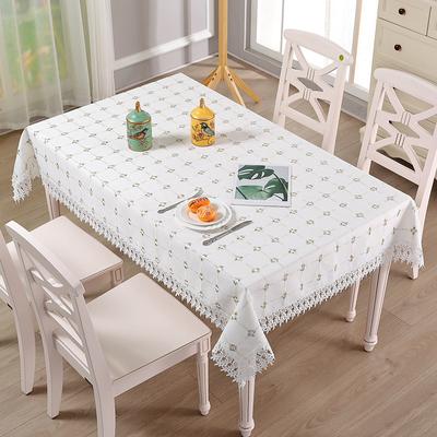 Nordic Leinen Tischdecke Spitze Quaste Tischdecke Ölbeständige Couchtischdecke Einfache und leichte Luxus-Tischdecke