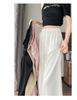 Women's Satin High-Waisted Acetate Wide-Leg Pants - Sun Protection Cool Ice Silk Drape for Short People