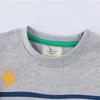 Dinosaur Pattern Boys' Summer T-shirt: Short Sleeve, Round Neck for Small and Medium Kids
