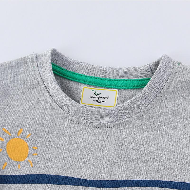 Dinosaur Pattern Boys' Summer T-shirt: Short Sleeve, Round Neck for Small and Medium Kids