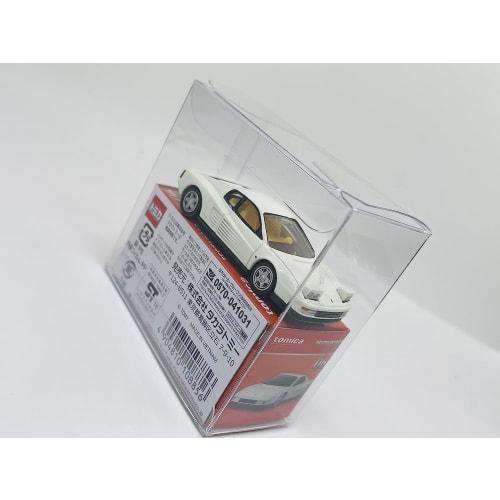 Premium Tomica 2-Tier Clear Case, Fits 2 Tomicas, Compatible with Tomica 50th Anniversary Models, Display Case (15 Cases) AS-CKS-MD15