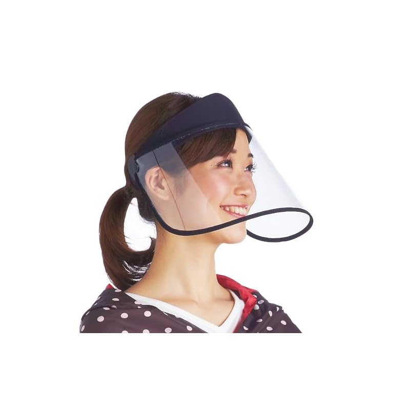 Aimedia Rain Visor Rain Hat Transparent Sun Visor Rain Gear Wide Brim Face Cover Face Guard Wide Brim