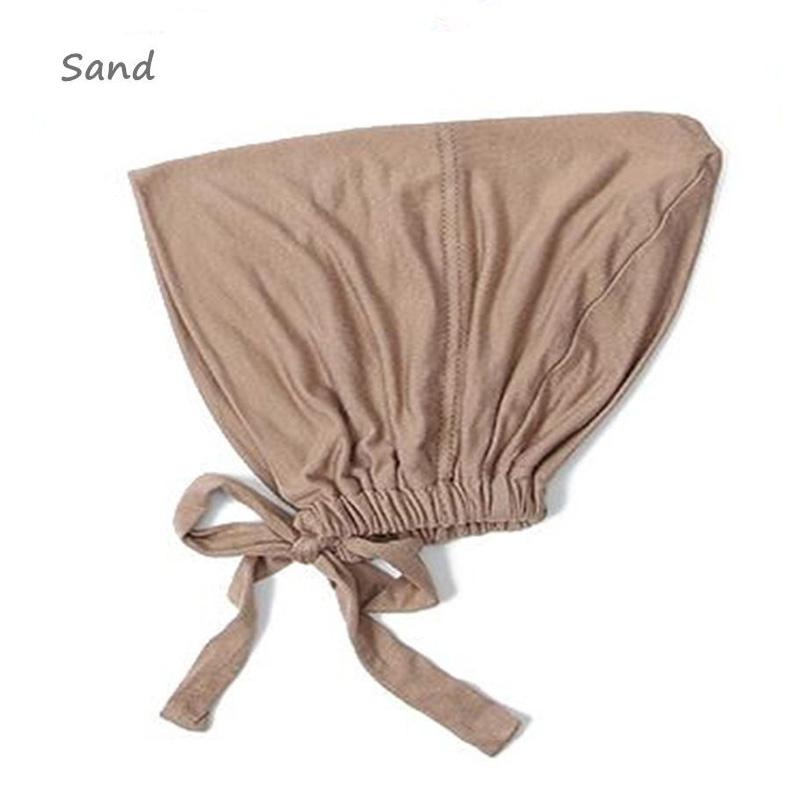 Unter-Schal Hijab Kappe Damen Stretch Unterkappen Einfarbig Hijab Unter-Schal Frau Hijab Kappe Unisex Hijab Hüte Turbane für Damen