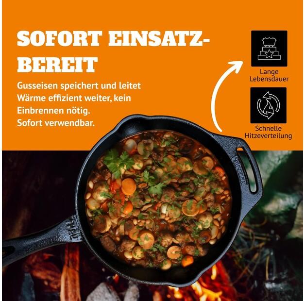 Petromax Fp25t Frying Pan with Handle 1.6 L