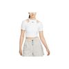 T Shirts Women's White Crew Neck Moderate Straight Fit DV7963-100
