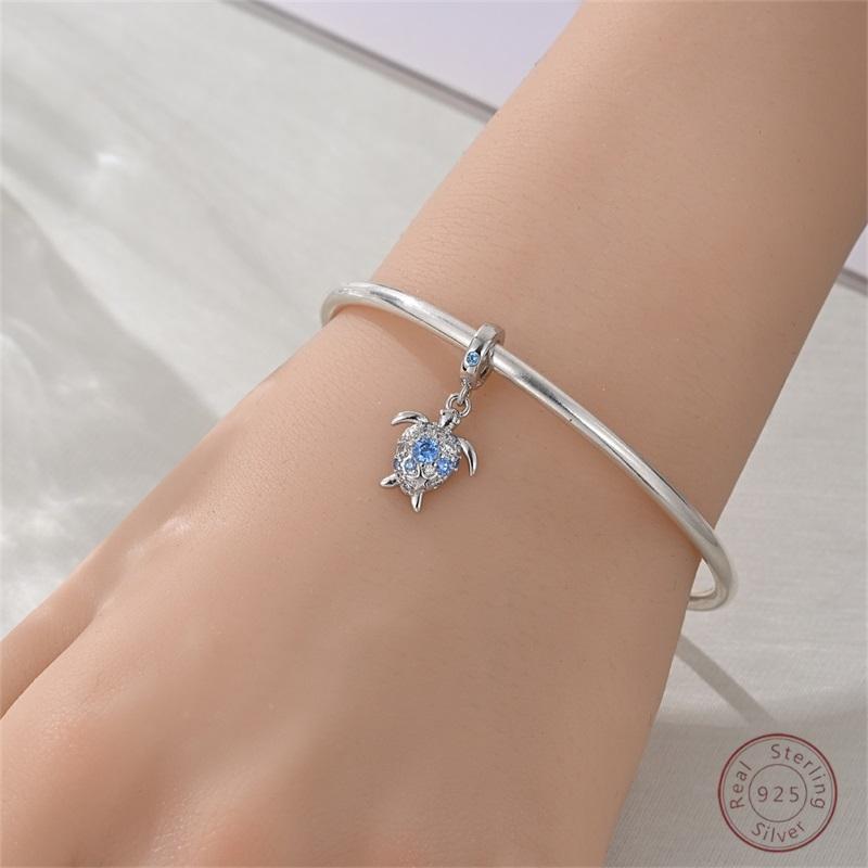 Hot 100 copper Sea Turtle Sparkling Zirconia Bead Charms 3mm Do It Yourself Holiday Exquisite Jewellery Gift Making