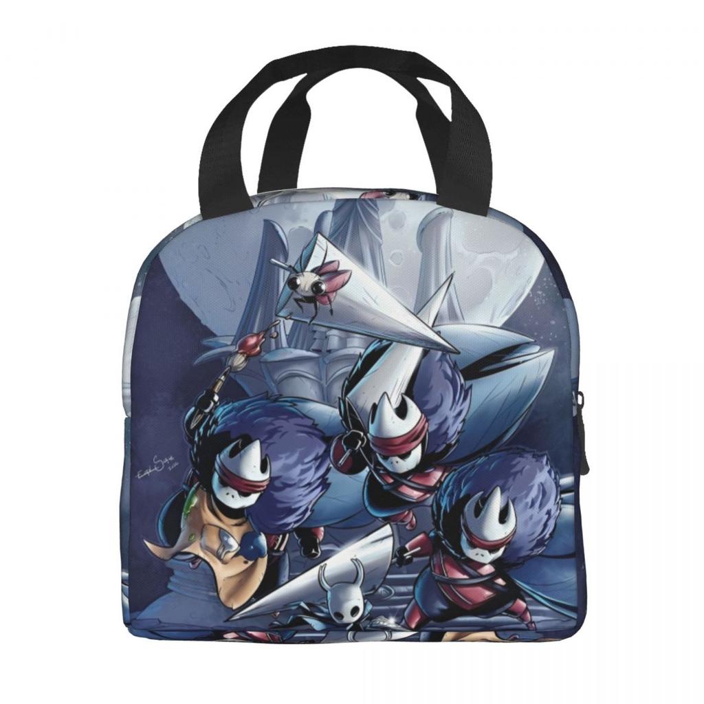 Hollow Knight Funny Games Insulated Lunch Bags Food Container Bags Portable Cooler Thermal Lunch Boxes For Work