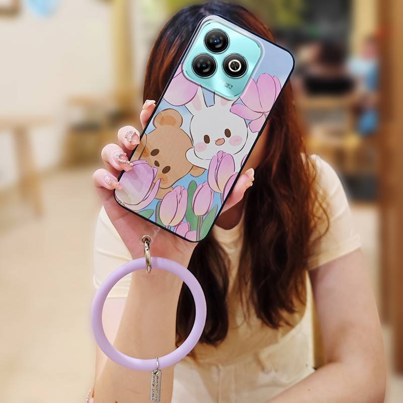 

Bracelet Soft Case Phone Case For ZTE Blade A75 4G/Z2359 Creative Dirt-resistant Protective heat dissipation Cute Ring ZTE Blade A75 4G/Z2359