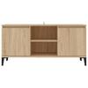 vidaXL TV-Schrank Mit Metallbeinen Sonoma-Eiche 103,5x35x50 Cm