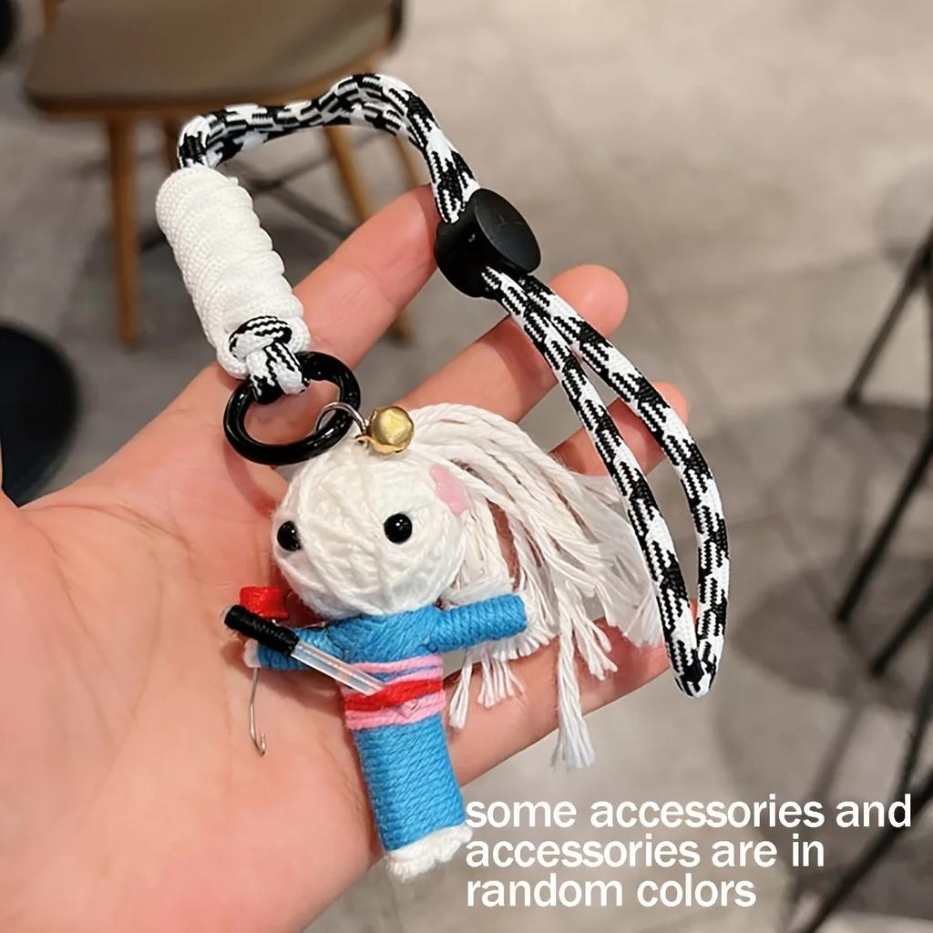 Woolen Voodoo Doll Creative Pendant Mummy Keychain Doll Male and Female Student Bag Hanging Couple Hanging Accessories