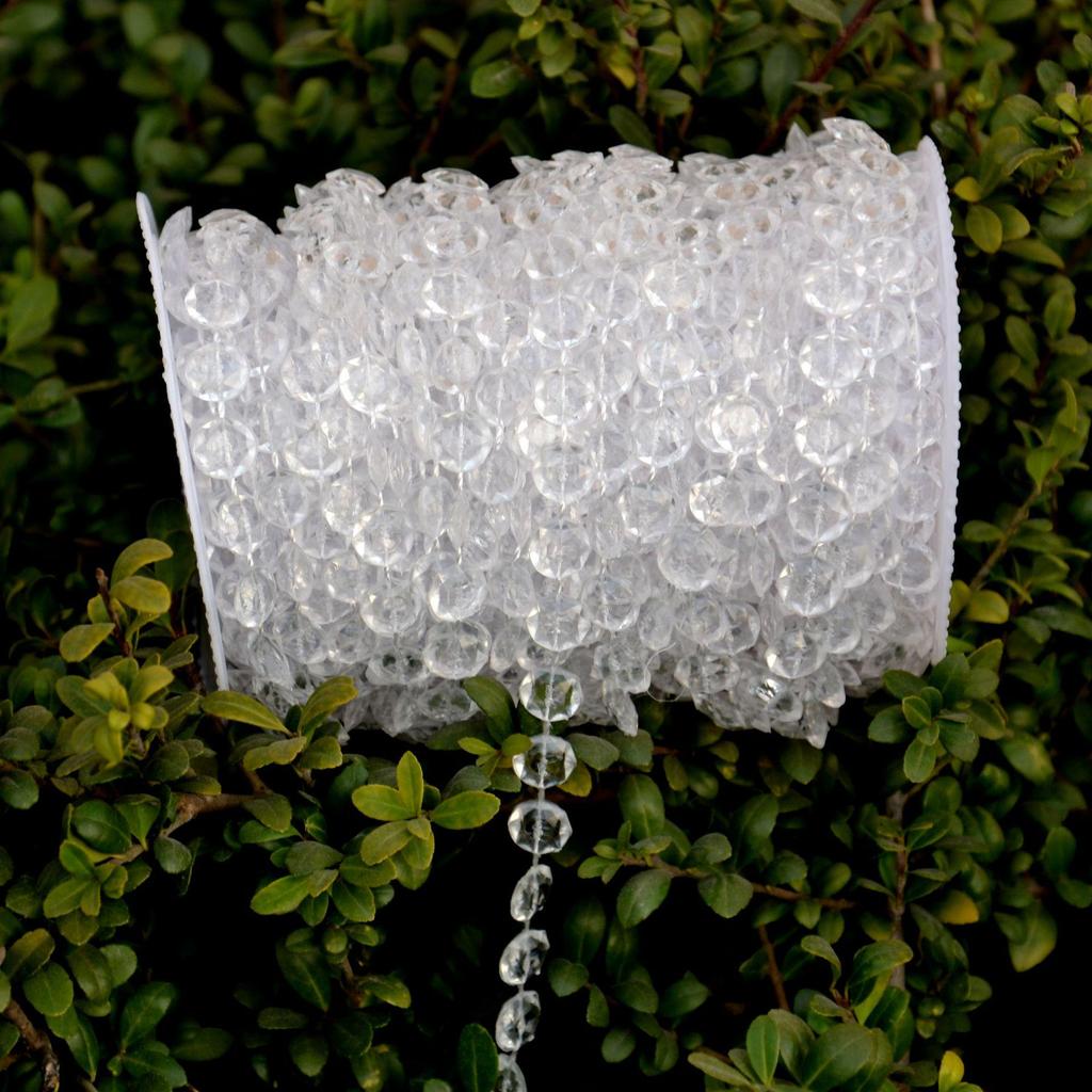 Snowflake Sunflower Floral & Pearl Chain Beads for DIY Wedding Decoration