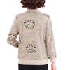 Women's Elegant Long Sleeve Lapel T-shirt for Mid-Aged & Elderly