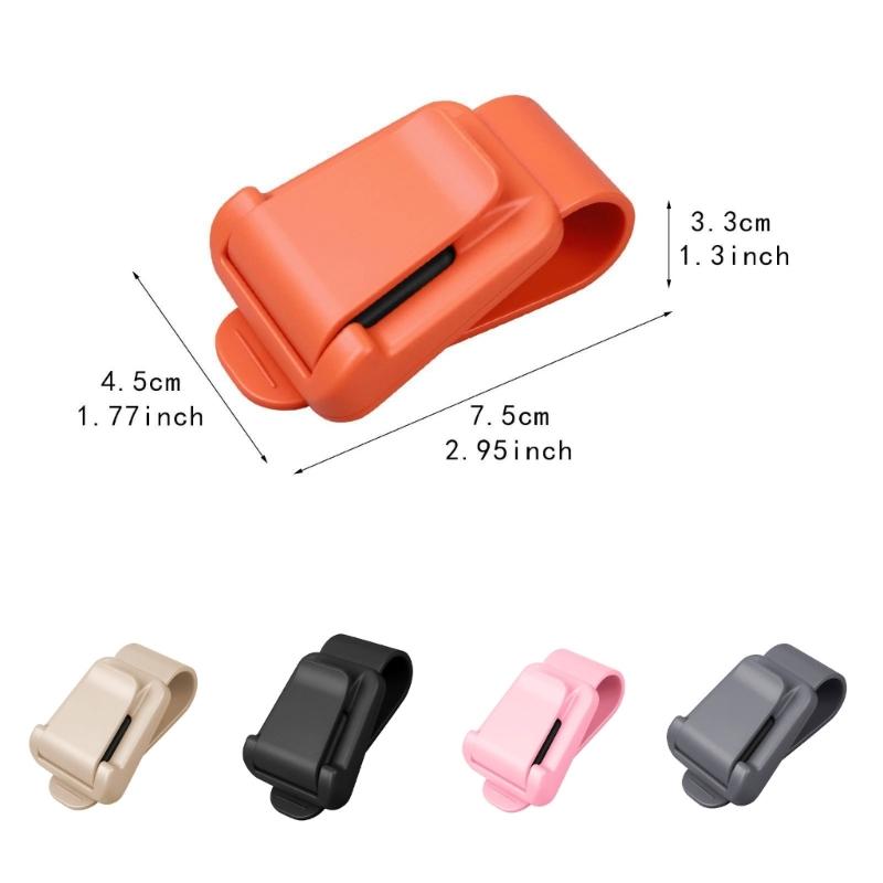 Multifunction Sun Visors Glasses Case with Secure Clamp Soft Lined Automobile Eyewear Organizers Eyeglasses Mount for Car