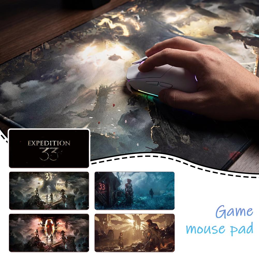 Tappetino Mouse per Tastiera Gamer Hot Game Clair Obscur Expedition 33 30*80/30*60cm Tappetino Mouse per Gamer Grande Tappetino per Scrivania PC Accessori Gaming