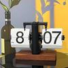 Luxury Retro Mechanical Flip Clock: Creative Desktop and Living Room Decoration