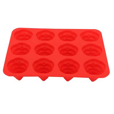 12-Loch Weihnachtsbaum Silikonform Kuchenform für Mousse Schokolade Muffin Backwerkzeug