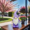 Eye Catching Lavender Gnomes Decor Handcraft Figurines for Spring Summer