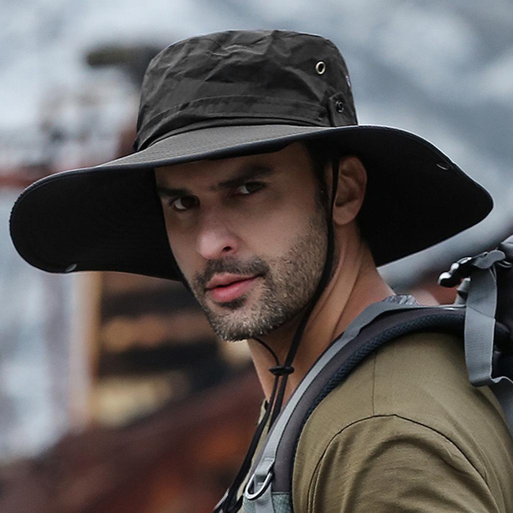 Sun Hat UV Protection Quick Drying Foldable Wide Brim Fishing Hat Sun Bucket Hat for Outdoor Hiking Camping