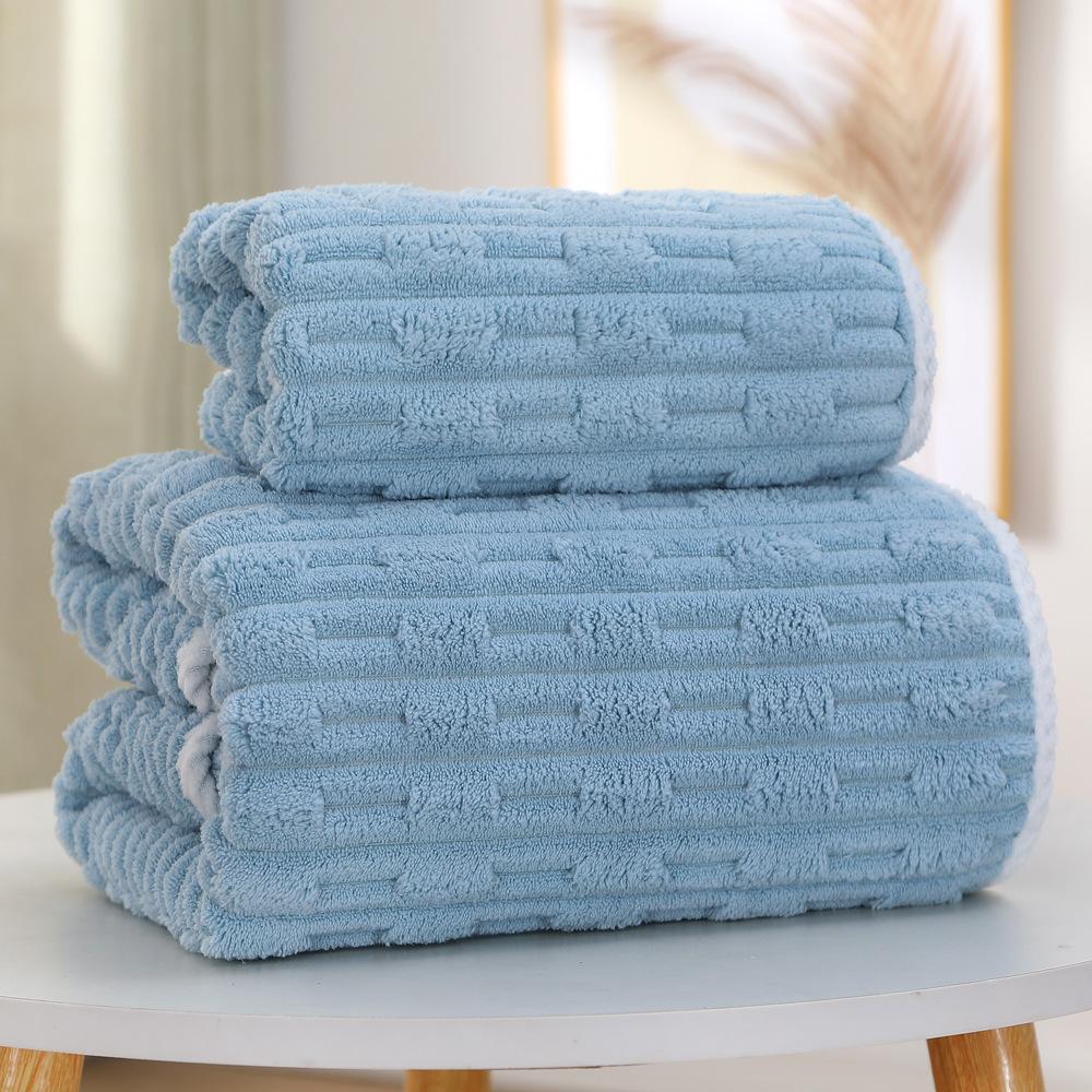 Prosop de baie din fibre ultrafine moi, prosop absorbant și cu uscare rapidă, prosop de baie din catifea de coral moale, îngroșat pentru casă