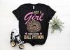 Nur ein Mädchen, das Königspythons Schlangen Pythonbesitzer Liebhaber Geschenk Süßes T-Shirt, Geburtstagsgeschenk Kostümparty, Reptil, Mädchen T-Shirts,
