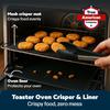 Cooks Innovations Toaster Oven Non Stick Liner & Crisper Set - Get Crispy Food Every Time - Easy Clean Up - Premium Crisping Sheet with Nonstick Oven