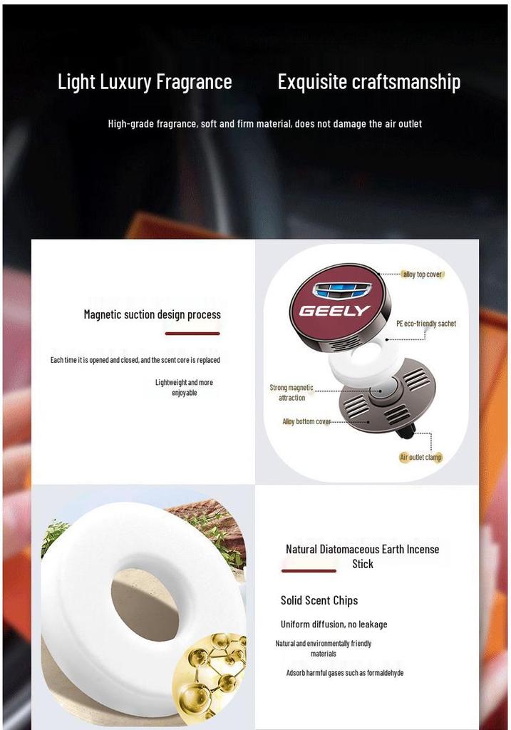 Geely Car Models Air Freshener Vent Diffuser