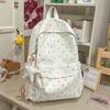 Schoolbag1011 New High School Versatile INS Style School Bag for Women, Fashionable Simple Japanese Sweet Travel Backpack