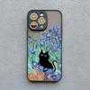Retro Oil Painting Van-Gogh Cat Phone Case For iPhone 17 16 15 14 Pro Max Plus 13 12 11 Pro Max Mini 16 Plus X XS XR back Shell