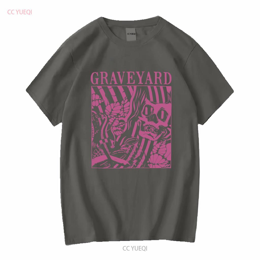 Mens Graveyard Goliath T shirt XX Large Black vintage Washed Top For Everyday Wear graphic Stylish fashion Stretched