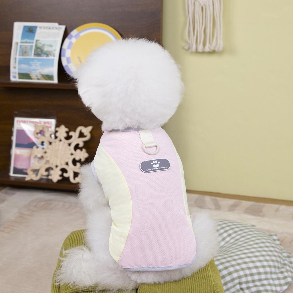 Summer Thin Belly Traction Vest Small Dog Bigbear Teddy Light and Breathable Going Out Pet Dog Dog Clothes