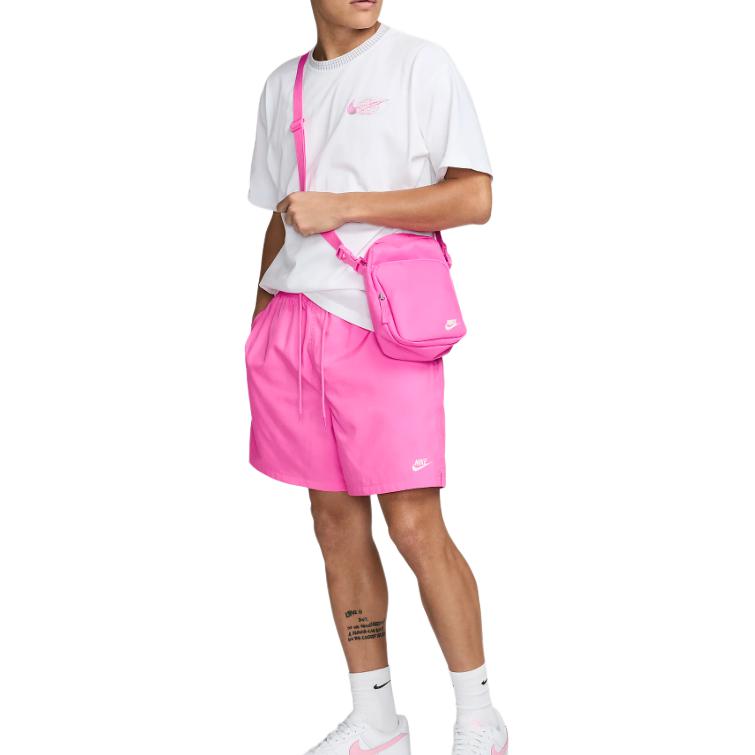 Nike Solid Color Lace-Up Casual Shorts Men Bottoms Playful-Pink FN3307-675